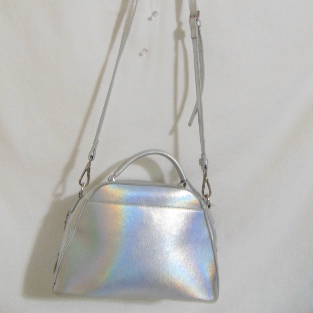 Street Level Silver Metallic Crossbody - Picture 5 of 8